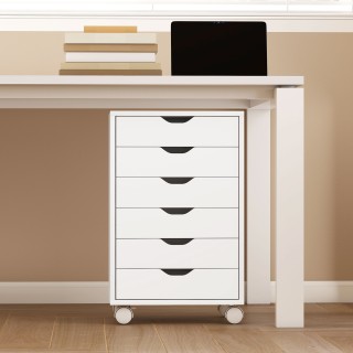 HOMCOM Συρταριέρα Γραφείου με 6 Συρτάρια και 4 Ρόδες με Κλείδωμα, 4... HOMCOM Συρταριέρα Γραφείου με 6 Συρτάρια και 4 Ρόδες με Κλείδωμα, 4...