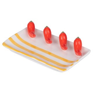 Villa dEste Home Διακοσμητικό Κεραμικό Πιάτο 15x85 cm Σχέδιο Πιπερι... Villa dEste Home Διακοσμητικό Κεραμικό Πιάτο 15x85 cm Σχέδιο Πιπερι...