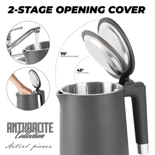 Berlinger Haus Ηλεκτρικός Βραστήρας 1.7L 1800W, Anthracite Collecti...