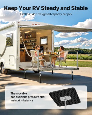 VEVOR Σετ 2 Υποστηρικτικών Γρύλων για Σλάιντ Άουτ Τροχόσπιτου, Ρυθμ...