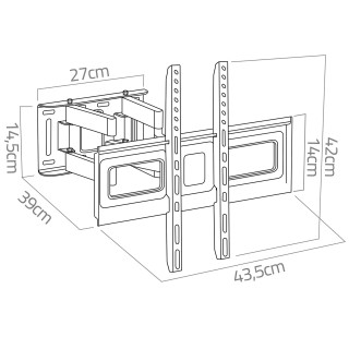 Humberg Βάση τηλεόρασης 32-80 ιντσών  70 κιλά HM-881