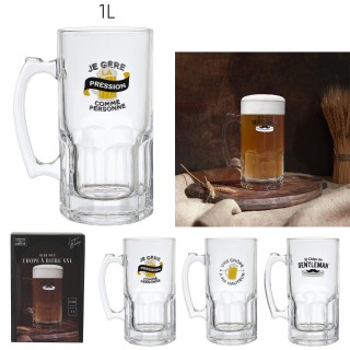 Cook Concept Ποτήρι Μπύρας XXL από Γυαλί – 1 Λίτρο με Τυχαία Επιλο... Cook Concept Ποτήρι Μπύρας XXL από Γυαλί – 1 Λίτρο με Τυχαία Επιλο...