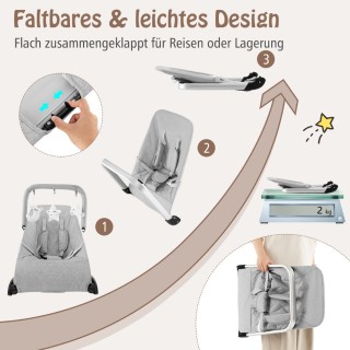 Costway Φορητό Βρεφικό Ρηλάξ με Εργονομικό Σχεδιασμό και Αφαιρούμε... Costway Φορητό Βρεφικό Ρηλάξ με Εργονομικό Σχεδιασμό και Αφαιρούμε...