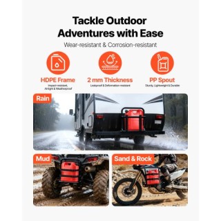 VEVOR Δοχείο Καυσίμου 19 Λ, Κόκκινο, με Στόμιο & Διαφανή Κλίμακα, Ρ... VEVOR Δοχείο Καυσίμου 19 Λ, Κόκκινο, με Στόμιο & Διαφανή Κλίμακα, Ρ...