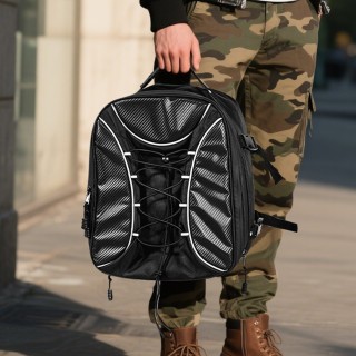 VEVOR Επεκτάσιμος Αδιάβροχος Σάκος Μοτοσικλέτας 22-34 L με Λουριά κ...