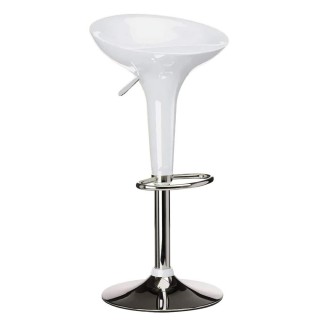 BAKAJI  Ρυθμιζόμενο Σκαμπό Κουζίνας από Ατσάλι και ABS με Περιστρεφ...