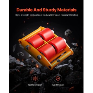 VEVOR Μηχανικό Πατίνι 13228 λίβρες 6Τ Πατίνι Μηχανημάτων με Λαβή κα...