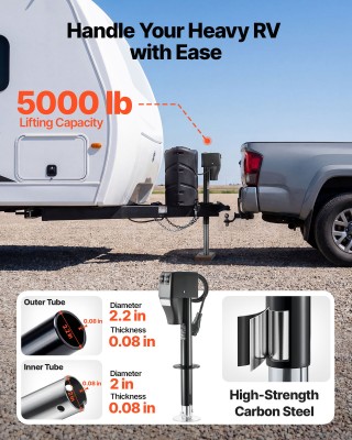 VEVOR Ηλεκτρικός Γρύλος Τρέιλερ 2268kg με Αδιάβροχο Κάλυμμα & LED Φ... VEVOR Ηλεκτρικός Γρύλος Τρέιλερ 2268kg με Αδιάβροχο Κάλυμμα & LED Φ...