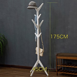 BAKAJI Ξύλινη Κρεμάστρα Δαπέδου από Πεύκο με 8 Γάντζους Λευκή 58x5... BAKAJI Ξύλινη Κρεμάστρα Δαπέδου από Πεύκο με 8 Γάντζους Λευκή 58x5...