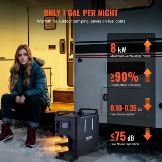 VEVOR Θερμαντήρας Diesel 12V/24V 8KW με Έλεγχο Bluetooth για Οχήματ... VEVOR Θερμαντήρας Diesel 12V/24V 8KW με Έλεγχο Bluetooth για Οχήματ...