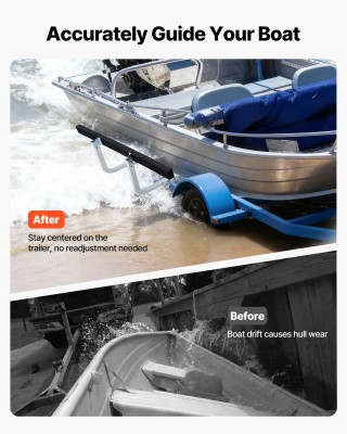 VEVOR Ρυθμιζόμενοι Οδηγοί Τρέιλερ Σκαφών 425/475 mm, 2 τεμ, Μεταλλι...