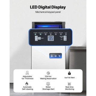 VEVOR Επαγγελματική Παγομηχανή Ελεύθερης Τοποθέτησης 110lbs/24H SYY... VEVOR Επαγγελματική Παγομηχανή Ελεύθερης Τοποθέτησης 110lbs/24H SYY...