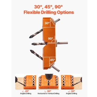 VEVOR Φορητό Οδηγό Διάτρησης 30/45/90 Μοιρών Ακριβείας ZJJDJDZKDXQJ...