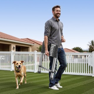 VEVOR Φορητή Σκάλα Επέκτασης Ανοξείδωτου Χάλυβα 8.5ft SSTTNLSLK85F8... VEVOR Φορητή Σκάλα Επέκτασης Ανοξείδωτου Χάλυβα 8.5ft SSTTNLSLK85F8...