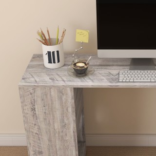 HOMCOM Γωνιακός Γραφείο Εξοικονόμησης Χώρου με Ράφι σε Σχήμα S από ... HOMCOM Γωνιακός Γραφείο Εξοικονόμησης Χώρου με Ράφι σε Σχήμα S από ...