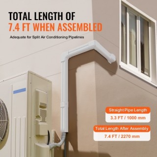 VEVOR Κάλυμμα Σωληνώσεων Κλιματιστικού 76.2mm x 2270mm, Λευκό BSKS... VEVOR Κάλυμμα Σωληνώσεων Κλιματιστικού 76.2mm x 2270mm, Λευκό BSKS...