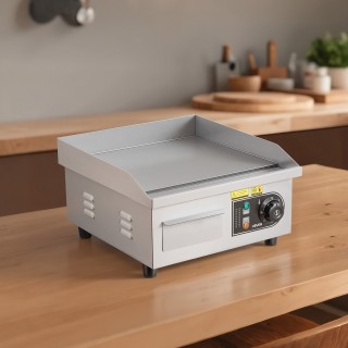 VEVOR Εμπορική Ηλεκτρική Σχάρα 355 x 300 mm, 2000W, Ρυθμιζόμενη Θερ...