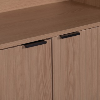 Galileo Ράφι από MDF με 3 επίπεδα και δύο πόρτες με κάθετες γρίλιες... Galileo Ράφι από MDF με 3 επίπεδα και δύο πόρτες με κάθετες γρίλιες...