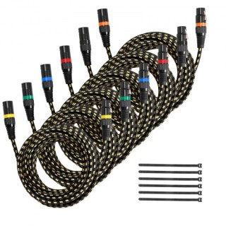 VEVOR Υψηλής Ποιότητας XLR Καλώδιο Ήχου με Χρυσές Επαφές - Σετ 6, 7... VEVOR Υψηλής Ποιότητας XLR Καλώδιο Ήχου με Χρυσές Επαφές - Σετ 6, 7...