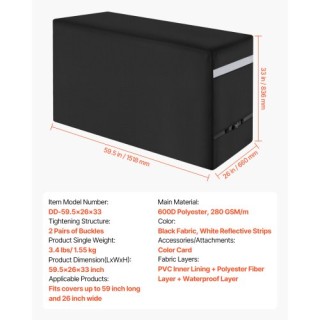 VEVOR Κάλυμμα Ψησταριάς 59 ιντσών Αδιάβροχο Εξωτερικού Χώρου PJPDSK... VEVOR Κάλυμμα Ψησταριάς 59 ιντσών Αδιάβροχο Εξωτερικού Χώρου PJPDSK...