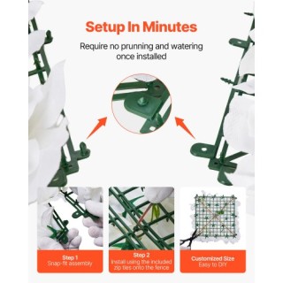 VEVOR Πάνελ Λουλουδιών 3D 24 Τεμ 15x15 ίντσες Τεχνητό Φόντο Γάμου P... VEVOR Πάνελ Λουλουδιών 3D 24 Τεμ 15x15 ίντσες Τεχνητό Φόντο Γάμου P...