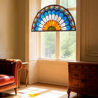 VEVOR Τζάμι Βιτρώ Τύπου Tiffany με Αλυσίδα 36 x 18 Ίντσες BYXCSBLBB... VEVOR Τζάμι Βιτρώ Τύπου Tiffany με Αλυσίδα 36 x 18 Ίντσες BYXCSBLBB...