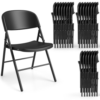 Costway Σετ 6 Πτυσσόμενες Καρέκλες από Μέταλλο & Πλαστικό - Φορητές...