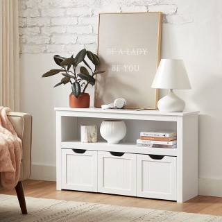 VASAGLE Κομψό Πολυλειτουργικό Ντουλάπι Αποθήκευσης - Λευκό, 60 x 30... VASAGLE Κομψό Πολυλειτουργικό Ντουλάπι Αποθήκευσης - Λευκό, 60 x 30...