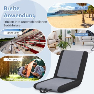 Costway  Πολυτελής Σταδιακός Κάθισμα με Ρυθμιζόμενη Πλάτη και Ενισχ...