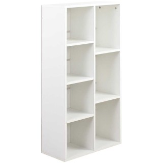 BAKAJI Βιβλιοθήκη 7 Ραφιών 106 x 50 x 24 εκ. για Σπίτι & Γραφείο, Κ...