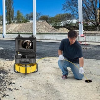 VEVOR  Κάμερα Αποχέτευσης 50μ Αυτοεπιπεδούμενη με Οθόνη 9 και Ζουμ ...