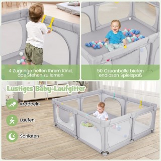 Costway  Μεγάλο Παιδικό Πάρκο Δραστηριοτήτων με 50 Μπάλες Ωκεανού κ...