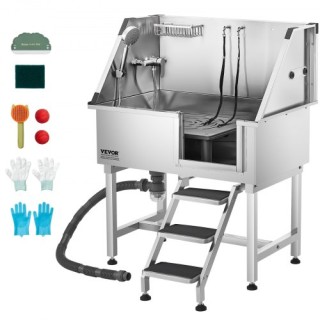 VEVOR Πολυλειτουργική Μπανιέρα Καλλωπισμού Κατοικίδιων από Ανοξείδω... VEVOR Πολυλειτουργική Μπανιέρα Καλλωπισμού Κατοικίδιων από Ανοξείδω...