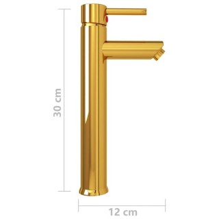 vidaXL Μπαταρία Μπάνιου Αναμεικτική Χρυσή 12 x 30 εκ. 149089 vidaXL Μπαταρία Μπάνιου Αναμεικτική Χρυσή 12 x 30 εκ. 149089