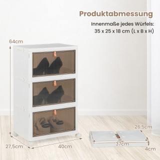 Costway Τριώροφη Κουτί Αποθήκευσης με Καπάκι & Μαγνητικές Διαφανείς... Costway Τριώροφη Κουτί Αποθήκευσης με Καπάκι & Μαγνητικές Διαφανείς...