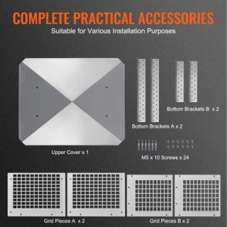 Καπέλο Καμινάδας VEVOR 330.2 x 228.6mm, Ανοξείδωτο Ατσάλι 304, Ασημ... Καπέλο Καμινάδας VEVOR 330.2 x 228.6mm, Ανοξείδωτο Ατσάλι 304, Ασημ...