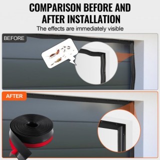 VEVOR Σφραγιστική Ταινία Γκαραζόπορτας 20 FT MFTDBJCMT1J20OWRAV0