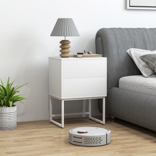 HOMCOM Μοντέρνο Κομοδίνο 2 Συρταριών με Πίεση, MDF & Ατσάλι, 40x30x... HOMCOM Μοντέρνο Κομοδίνο 2 Συρταριών με Πίεση, MDF & Ατσάλι, 40x30x...