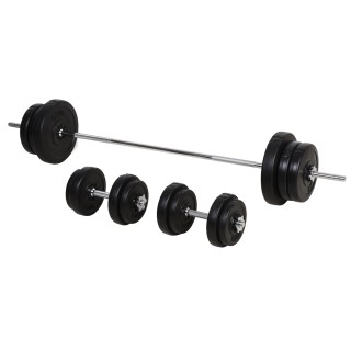Σετ Barbell Homcom με 2 αλτήρες Βάρη 14 Δίσκους Συνολικό Βάρος: 65 ... Σετ Barbell Homcom με 2 αλτήρες Βάρη 14 Δίσκους Συνολικό Βάρος: 65 ...