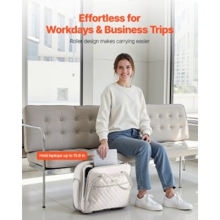 VEVOR Τσάντα Υπολογιστή με Ρόδες 15.6 Ίντσες για Ταξίδια LGSTDNB156...
