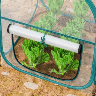 Outsunny Μίνι Θερμοκήπιο Pop Up με Πλαστικό Κάλυμμα, Ρολό Παράθυρο ... Outsunny Μίνι Θερμοκήπιο Pop Up με Πλαστικό Κάλυμμα, Ρολό Παράθυρο ...