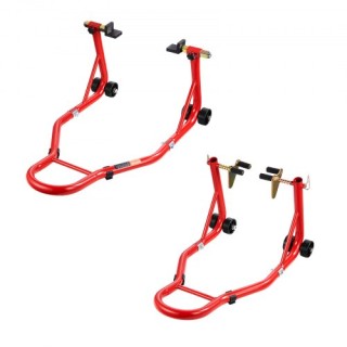 VEVOR Μοτοσικλέτας Μπροστινή & Πίσω Ανύψωση 850lb Κόκκινη YBSJZJHST...