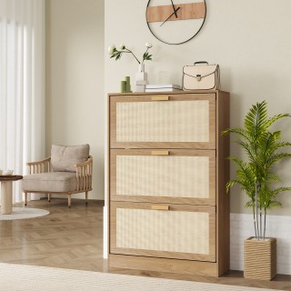 HOMCOM Φορητή Παπουτσοθήκη για 18 Ζευγάρια Παπούτσια με 3 Ανακλινό... HOMCOM Φορητή Παπουτσοθήκη για 18 Ζευγάρια Παπούτσια με 3 Ανακλινό...