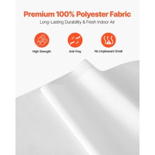 VEVOR Επεκτάσιμο Κουρτινόξυλο Panel 116-218 cm Λευκό (Κόβεται) MBGD... VEVOR Επεκτάσιμο Κουρτινόξυλο Panel 116-218 cm Λευκό (Κόβεται) MBGD...