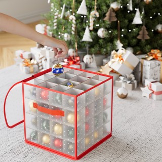BAKAJI Κουτί Διακοσμήσεων Χριστουγέννων Οργανωτής Στολισμάτων Χωρητ...