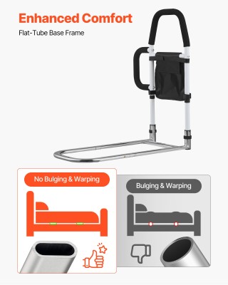 VEVOR Ρυθμιζόμενη Λαβή Κρεβατιού για Ηλικιωμένους, Ανθεκτική έως 13...