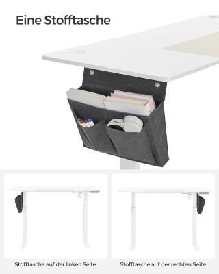 Ηλεκτρικό Γραφείο SONGMICS LSD016W01, Ρυθμιζόμενο Ύψος, 60x140, Μνή... Ηλεκτρικό Γραφείο SONGMICS LSD016W01, Ρυθμιζόμενο Ύψος, 60x140, Μνή...