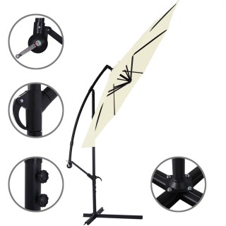 BAKAJI Ομπρελόκηπος Αποκεντρωμένος 3x3 μ. Μπεζ Κολόνα Αλουμινίου Κ... BAKAJI Ομπρελόκηπος Αποκεντρωμένος 3x3 μ. Μπεζ Κολόνα Αλουμινίου Κ...