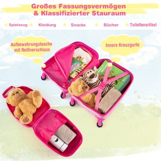 Costway Σετ Χειραποσκευής 2 Τεμαχίων με Ροζ Μονόκερο: Σκληρή Βαλίτ... Costway Σετ Χειραποσκευής 2 Τεμαχίων με Ροζ Μονόκερο: Σκληρή Βαλίτ...