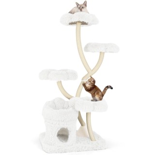 Costway Πύργος Αναρρίχησης Γάτας 165cm με Πολυεπίπεδες Πλατφόρμες κ...